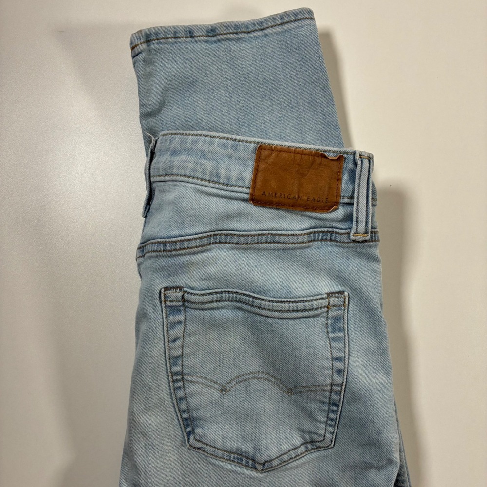 American Eagle Airflex+ Jeans 30x32 Light Blue Slim Stretch Denim (Tag‎ 30x34)